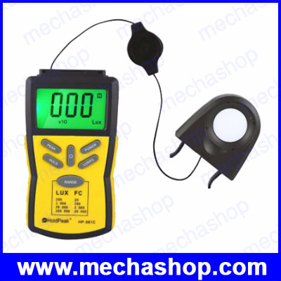 เครื่องวัดความสว่าง เครื่องวัดแสง ลักซ์มิเตอร์ HoldPeak HP-881C Digital Lux Meter Photometer Illuminometer Spectrophotometer High Precision Light Mete