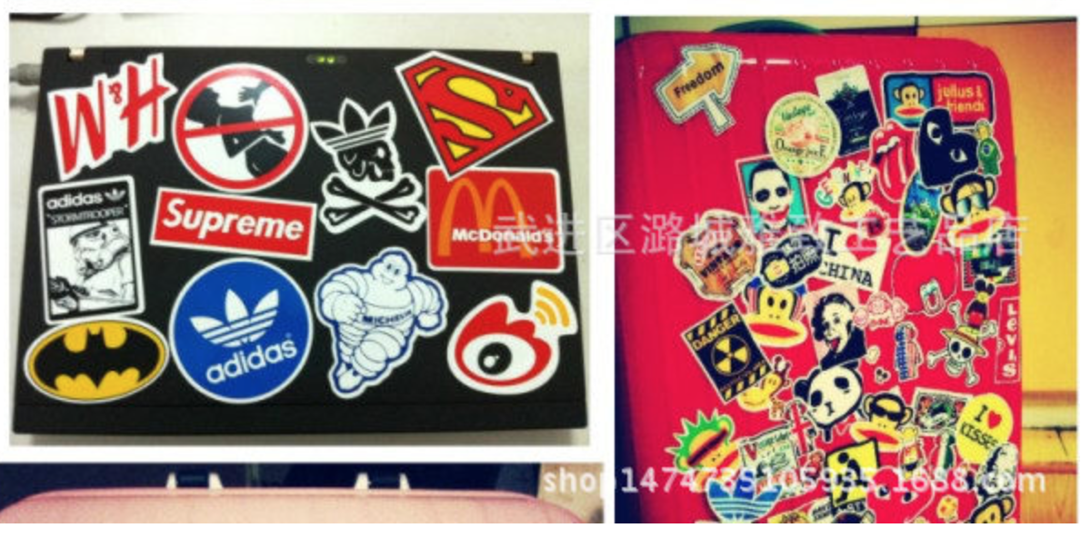 สติ๊กเกอร์ (set 100 ชิ้น) ติด ตกแต่ง กระเป๋า โน๊ตบุ๊ค ของใช้จิปาถะ