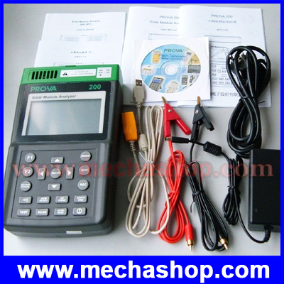 เครื่องวัดพลังงานแสงอาทิตย์ มิเตอร์วัดพลังงานแสงอาทิตย์ Solar Module Analyzer PROVA-200 Range60V/6A เชื่อมต่อแบบ RS-232 to USB (สินค้า Pre-Order)
