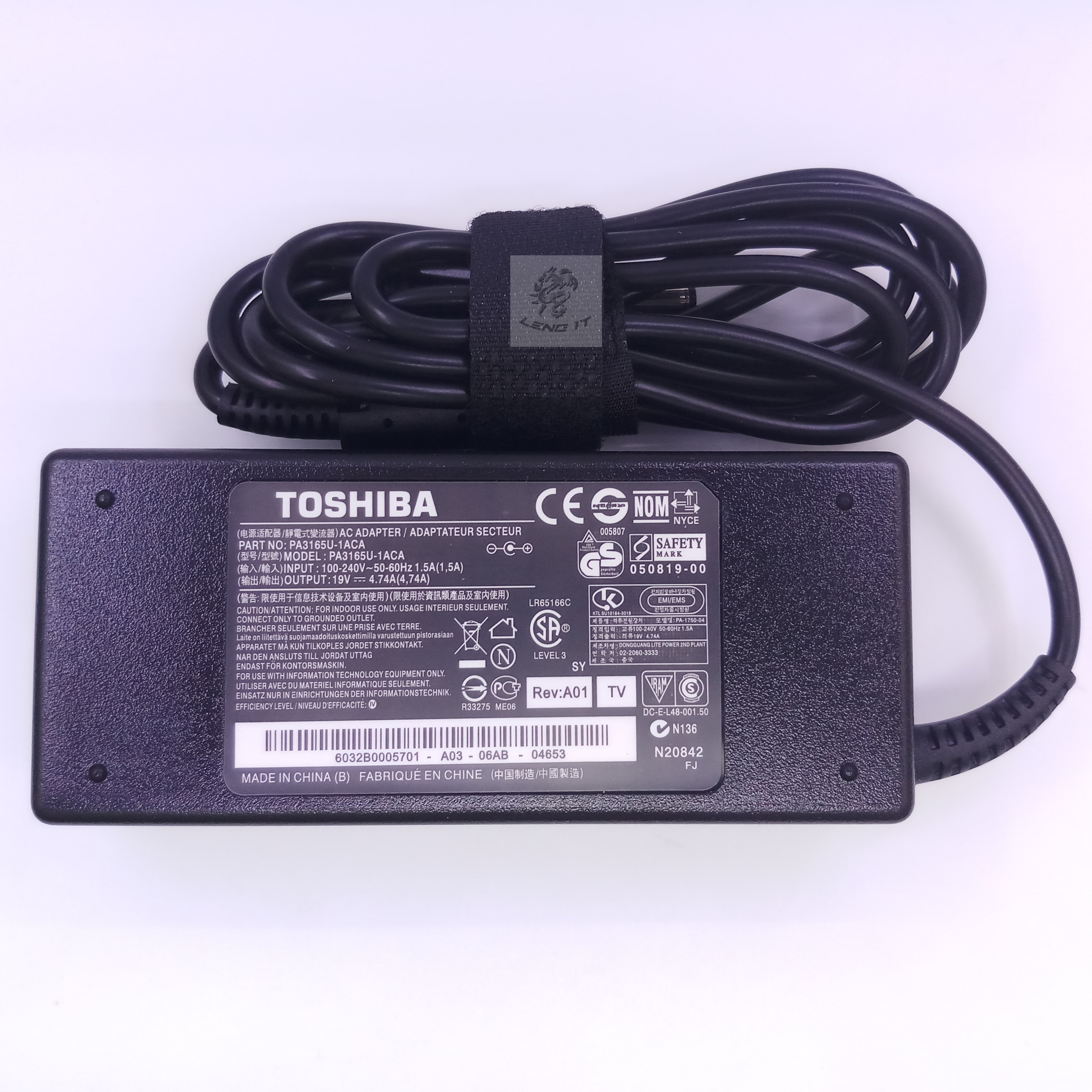 ADAPTER TOSHIBA 19V 4.74A 90W หัว 5.5*2.5MM (ของเทียบ OEM)