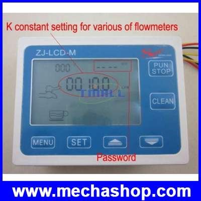 เครื่องควบคุมปริมาตรน้ำ ตามอัตราการไหลของน้ำ 9999 ลิตรต่อนาที ZM YF-S201 Flow Water Meter LCD Display Quantitative Control