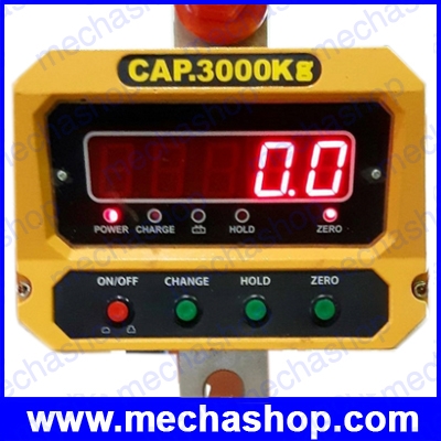 เครื่องชั่งน้ำหนักแขวนอิเลคโทรนิค Crane Scale Model CSR- SERIES พิกัดกำลัง 1000kg/0.2kg, 2000kg/0.5kg, 3000kg/0.5kg, 5000kg/1kg, 10000kg/2kg ผลิตได้มาตรฐาน ISO9001 ยี่ห้อ ZEPPER รุ่น CSR