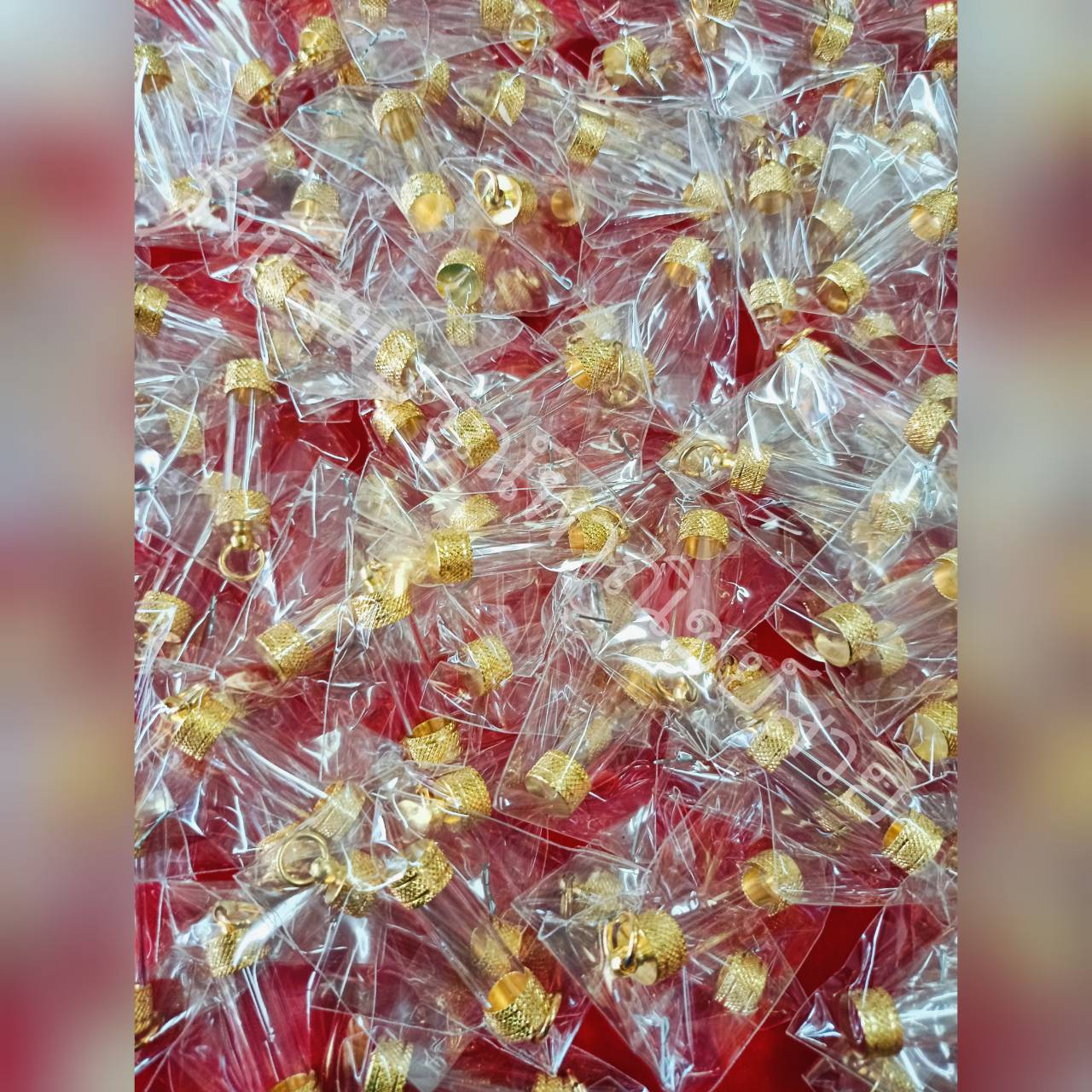 ตะกรุดหลอดเปล่า ฝาทอง 100 ชิ้น (มีทั้งหมด 10 ขนาด)