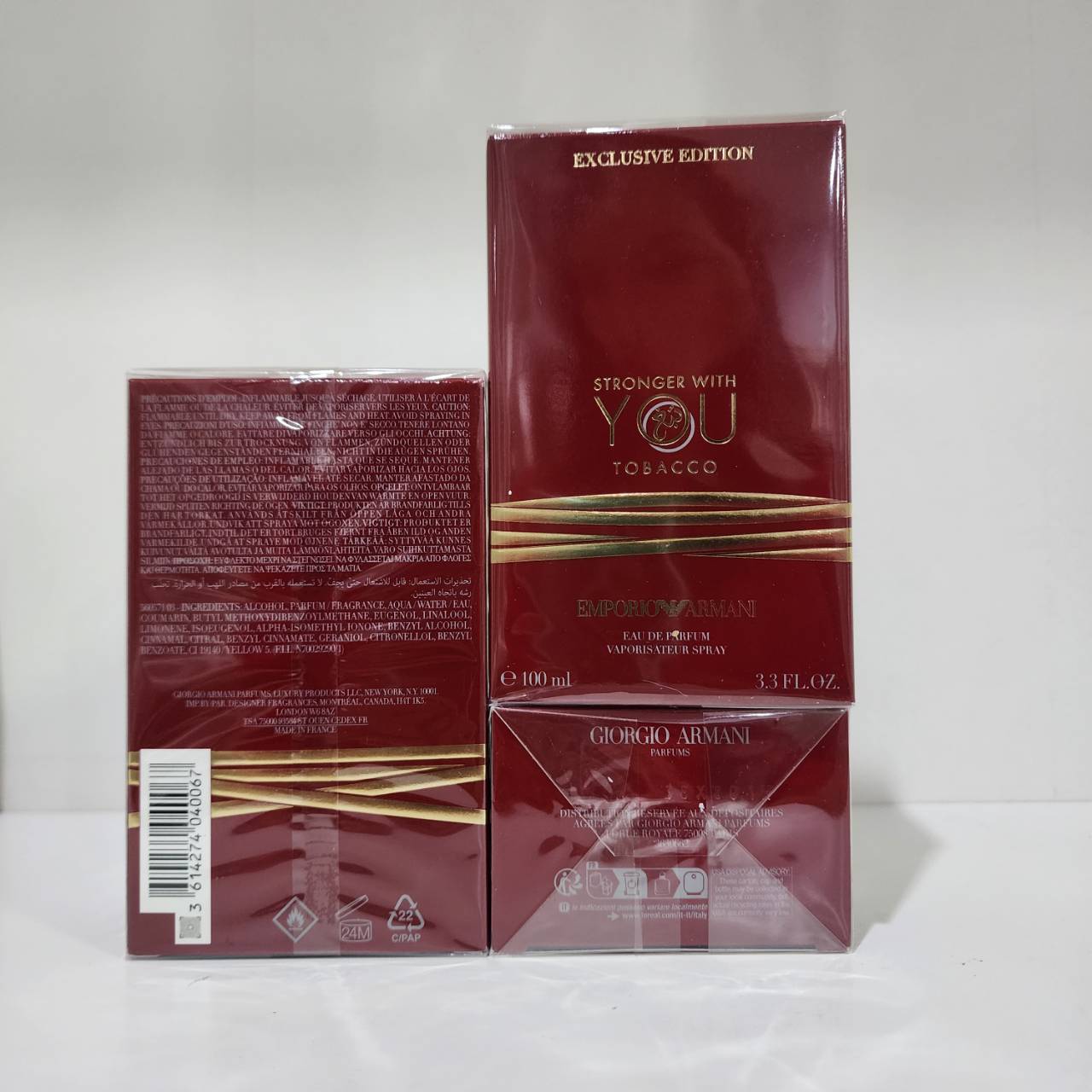 น้ำหอมแท้ Giorgio Armani Stronger With You Tobacco EDP 100ml กล่องซีล P-Gi0rgi0