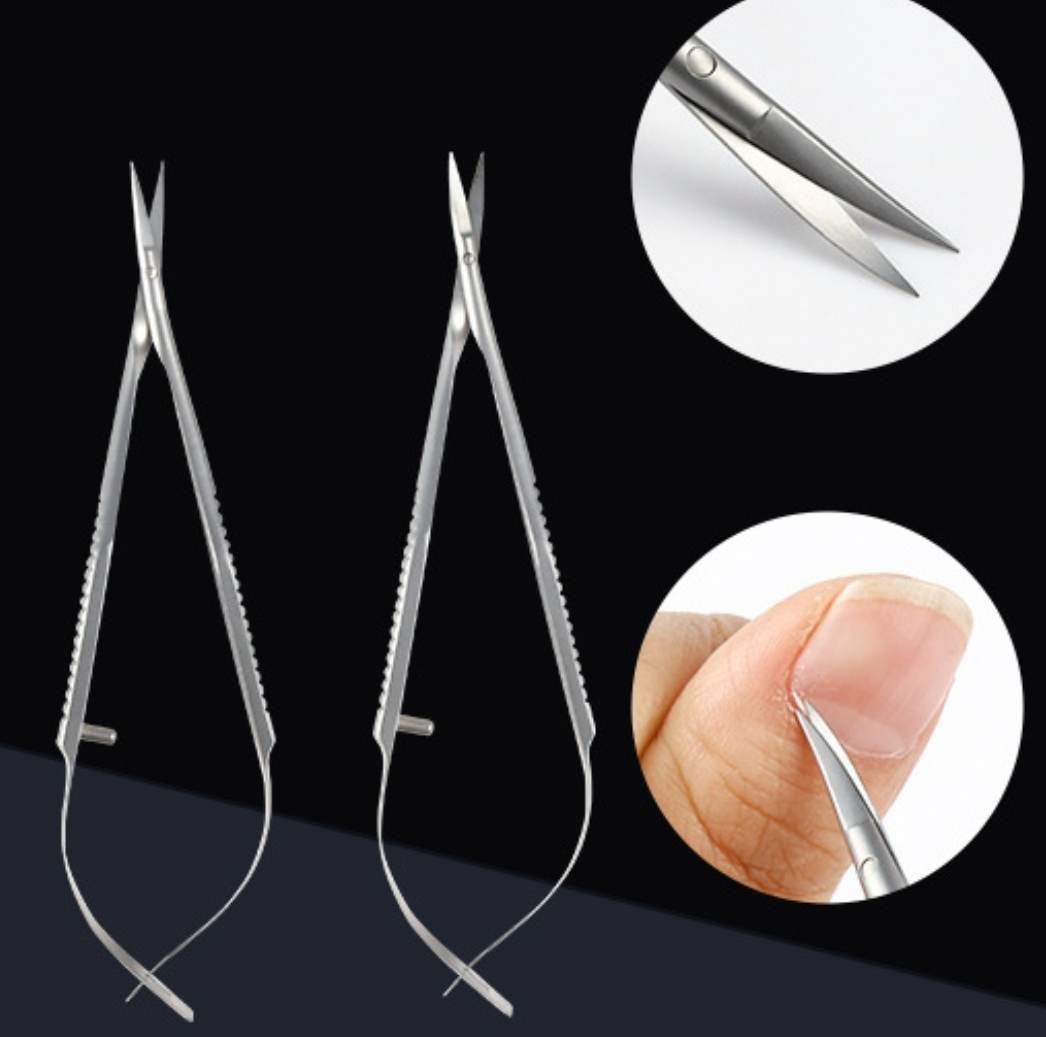 กรรไกรรัสเซีย กรรไกรปลายโค้ง ตัดขนคิ้ว ขนจมูก แบรนด์คุณภาพLidan