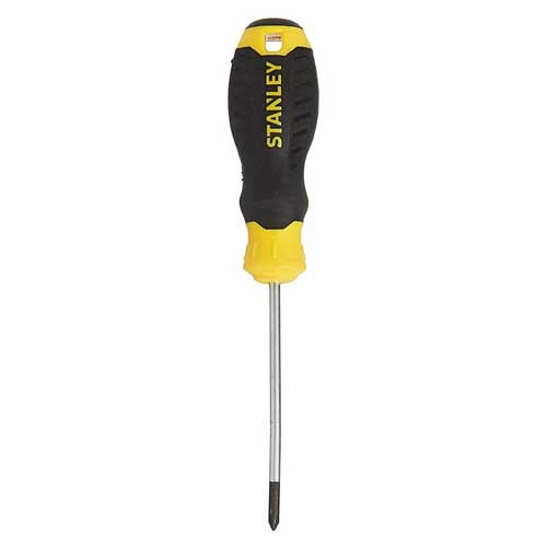 Stanley S351 PH0 ไขควงด้ามหุ้มยาง ปากแฉก PH0 แกน 3 มม สแตนเล่