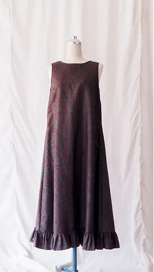 ชุดผ้าไหมตัดสำเร็จ เสื้อตัวยาว รอบอก 35 นิ้ว เฉดสีม่วงเปลือกมังคุด รหัส WR-SKU102156