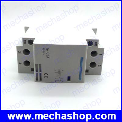 เอซีคอนแทคเตอร์ แมคเนติกคอนแทกเตอร์ 2P 63A 220/230V 50/60HZ Din rail Household AC Contactor 2NO