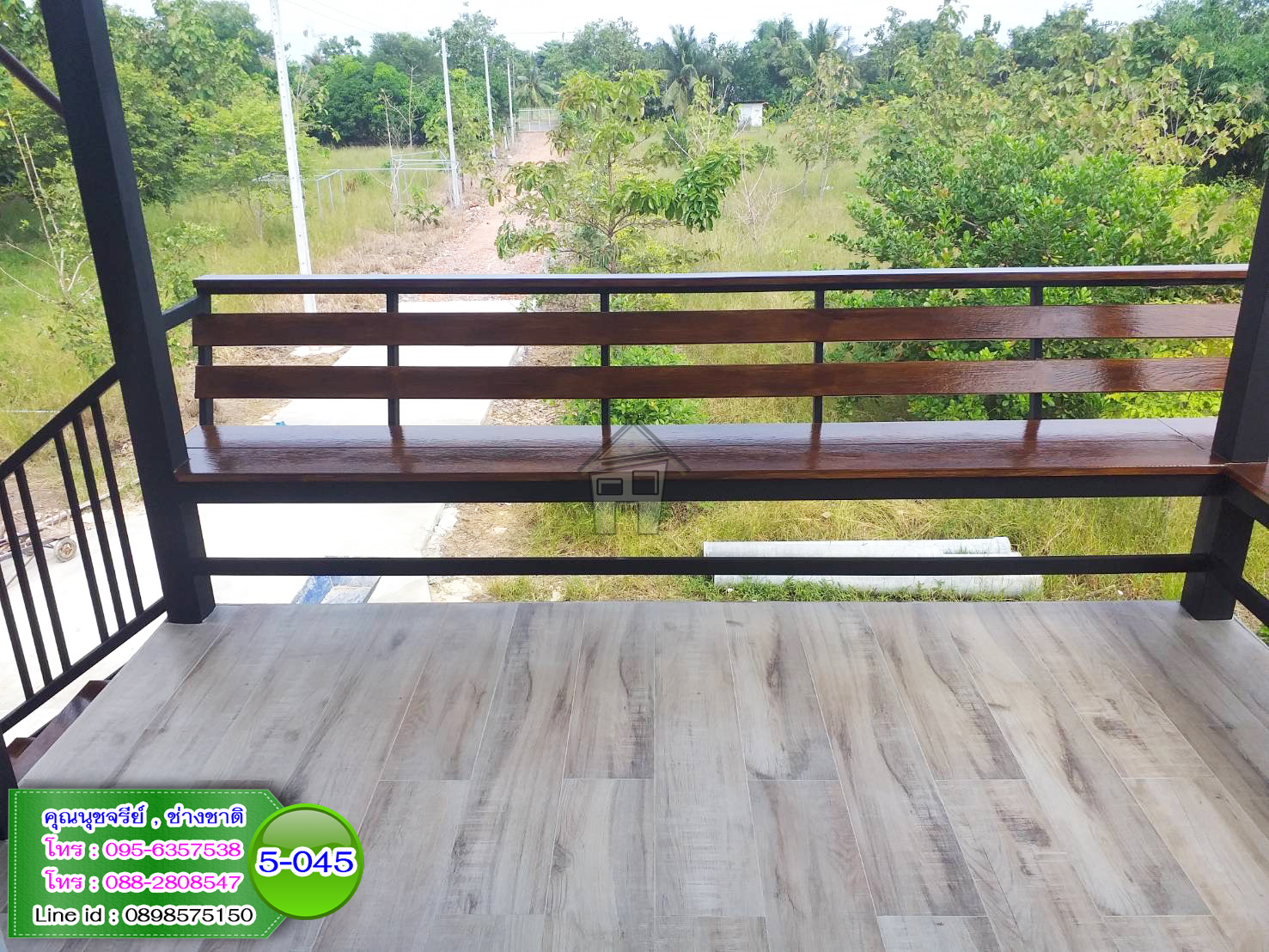 5-045 บ้านน็อคดาวน์ - บ้านหลังใหญ่ - ทรงจั่วมุกซ้อน