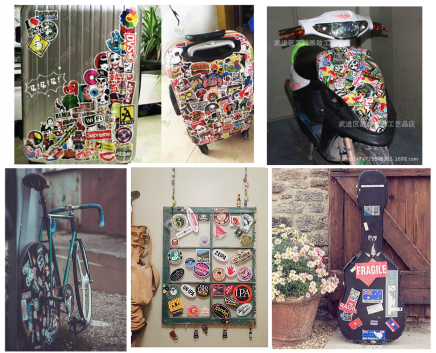 สติ๊กเกอร์ (set 100 ชิ้น) ติด ตกแต่ง กระเป๋า โน๊ตบุ๊ค ของใช้จิปาถะ