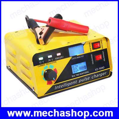 เครื่องชาร์ทแบตแบบพัลส์ Start-stop Battery Charger, 400AH Intelligent Pulse Repair Battery Charger 12V 24V for CAR,RV, ATV, Boat Truck Motorcycle