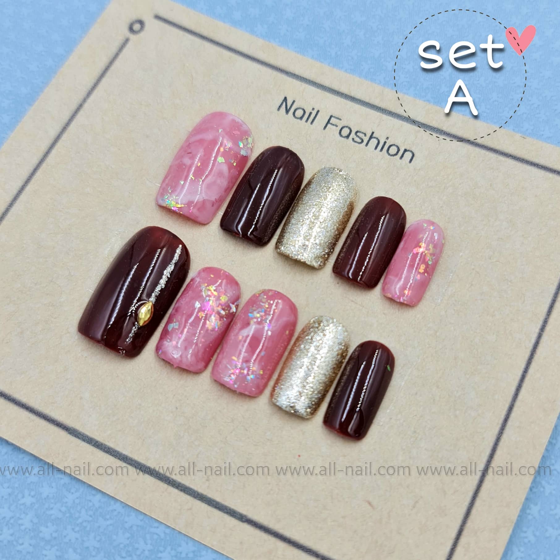 เล็บปลอม งานเจลแท้ ฟรี!! อุปกรณ์สำหรับติดเล็บ