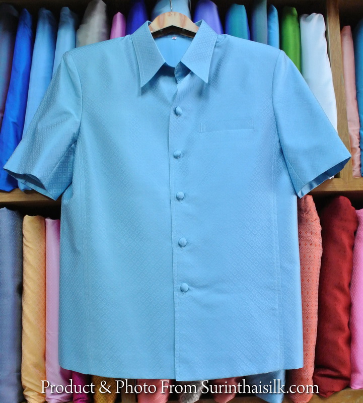 เสื้อซาฟารี คอปก ลูกแก้ว ทรง DT-047
