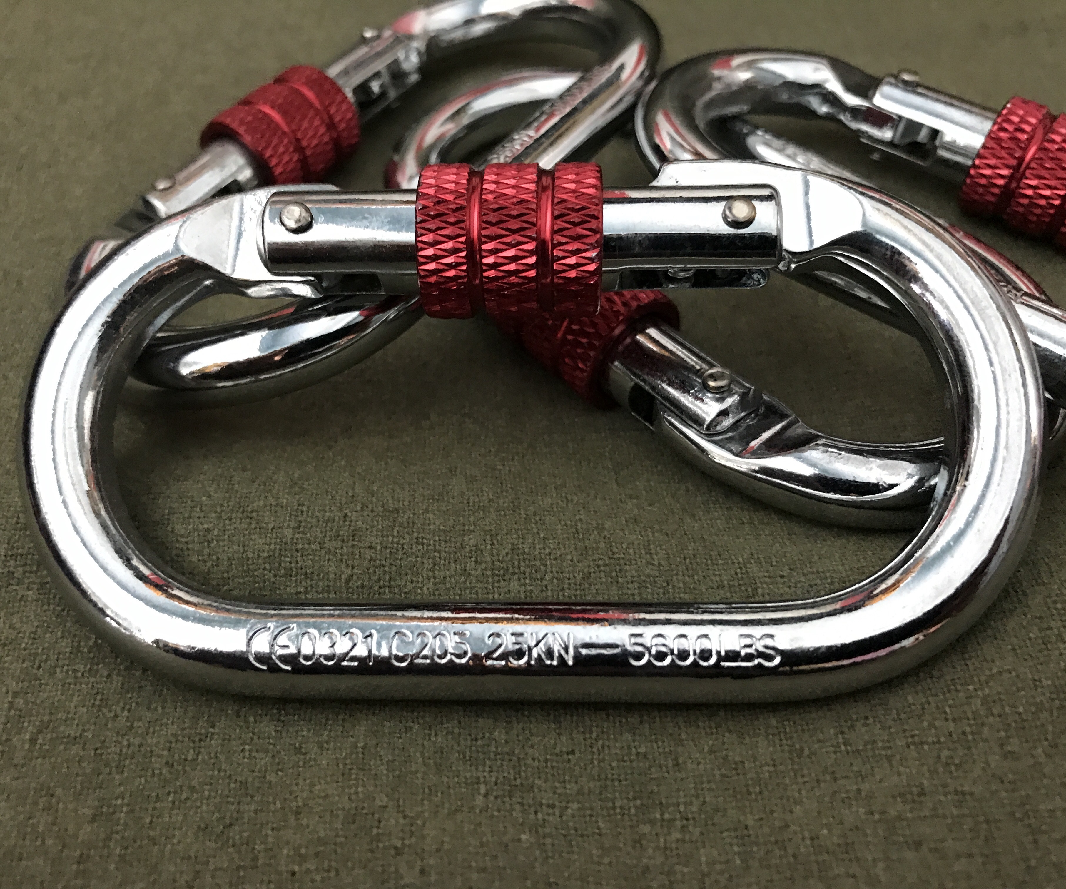 carabiner - สำหรับปืนเขา โรยตัว รับน้ำหนักได้ 25KN