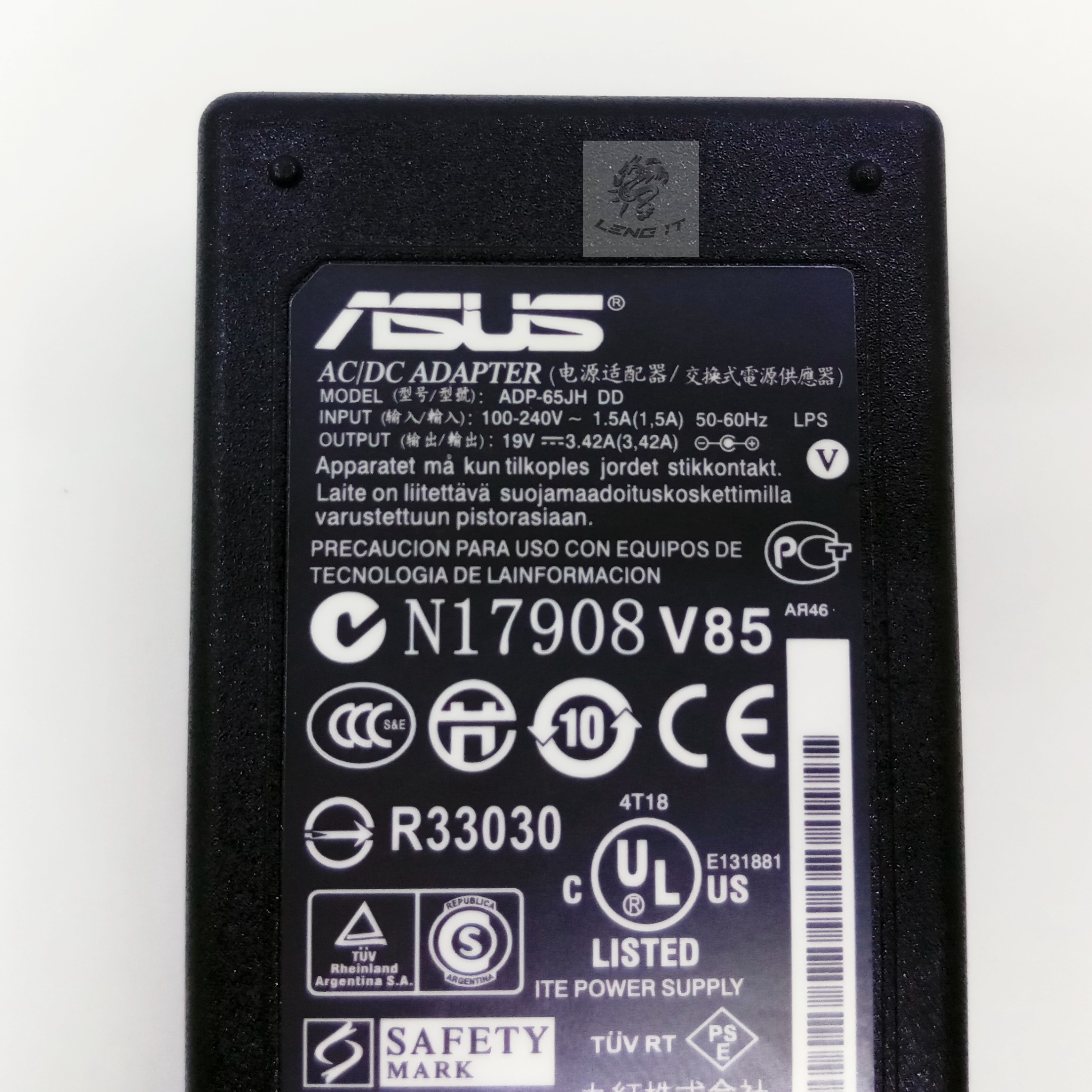 ADAPTER ASUS 19V 3.42A 65W หัว5.5*2.5 MM (ของเทียบ OEM)
