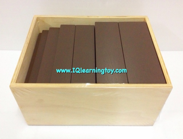มอนเตสซอรี่ - บันไดสีน้ำตาล Montessori Brown Stair เพื่อฝึกกล้ามเนื้อและประสาทรับรู้ในการมองเห็นมิติต่างๆ 3+ ส่งฟรี