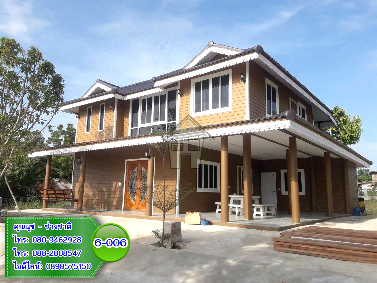 6-006 บ้านน็อคดาวน์ - บ้านหลังใหญ่ - ทรงมะนิลา