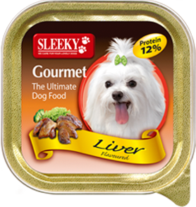 อาหารสุนัข SLEEKY Gourmet รสตับ - อาหารหมาเล็ก
