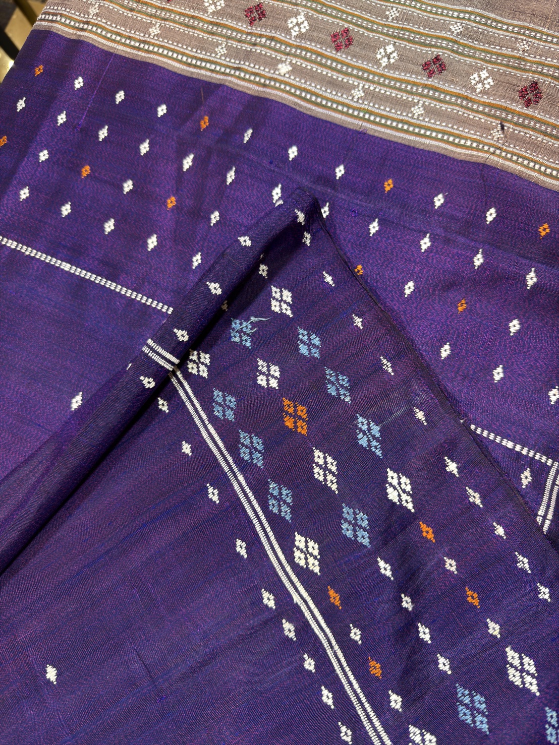 ซิ่นจกขิดไหม ขนาด1x2เมตร สีม่วง รหัส R4F-155-1204683