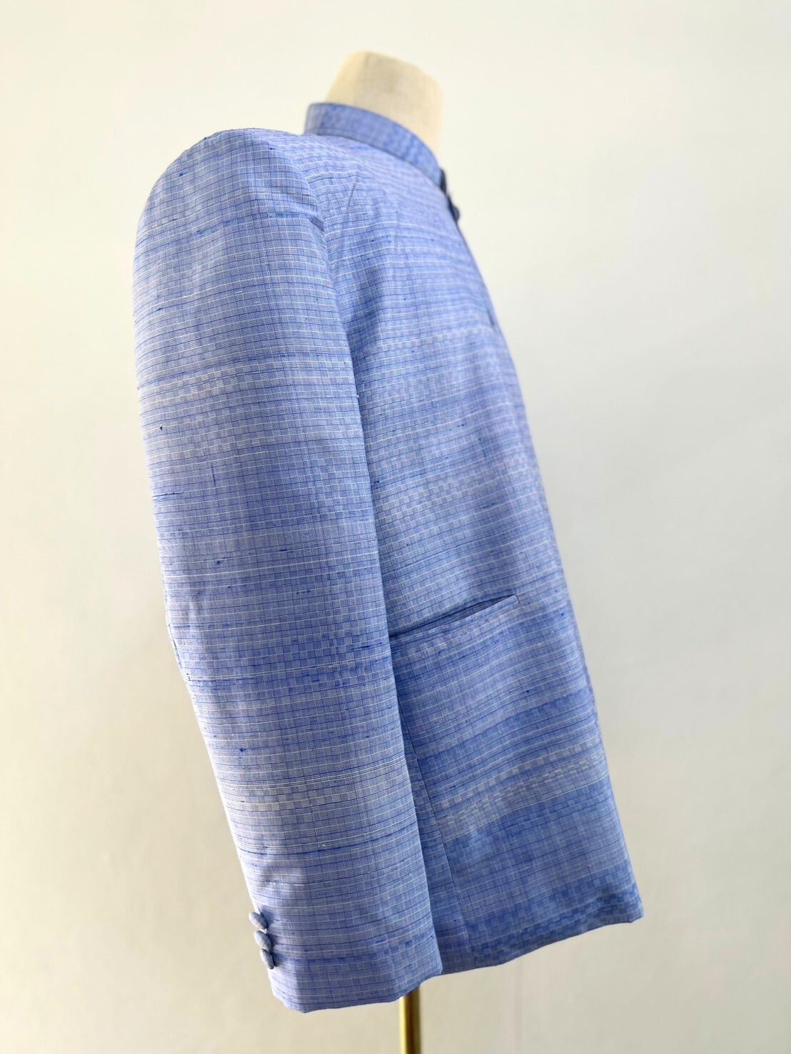 สั่งตัด (ไม่รวมผ้า) เสื้อสูท คอพระราชทาน แขนยาว แบบดั้งเดิม เลือกตาม Size