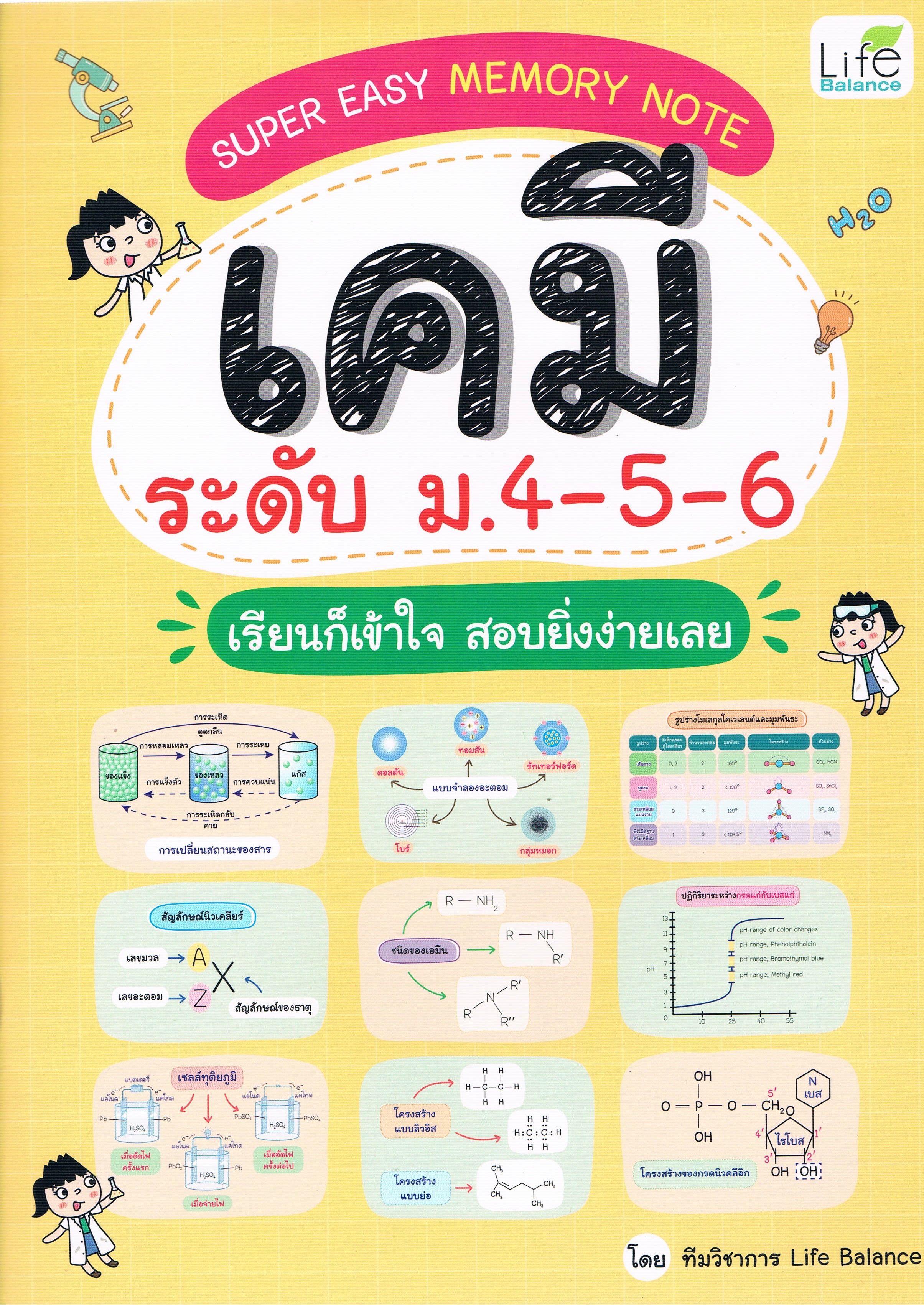 SUPER EASY MEMORY NOTE เคมี ระดับ ม.4-5-6 เรียนก็เข้าใจ สอบยิ่งง่ายเลย
