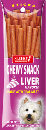 ขนมสุนัข SLEEKY ชิววี่สแน็ค รสตับ (ชนิดแท่ง - สำหรับหมาเล็ก)