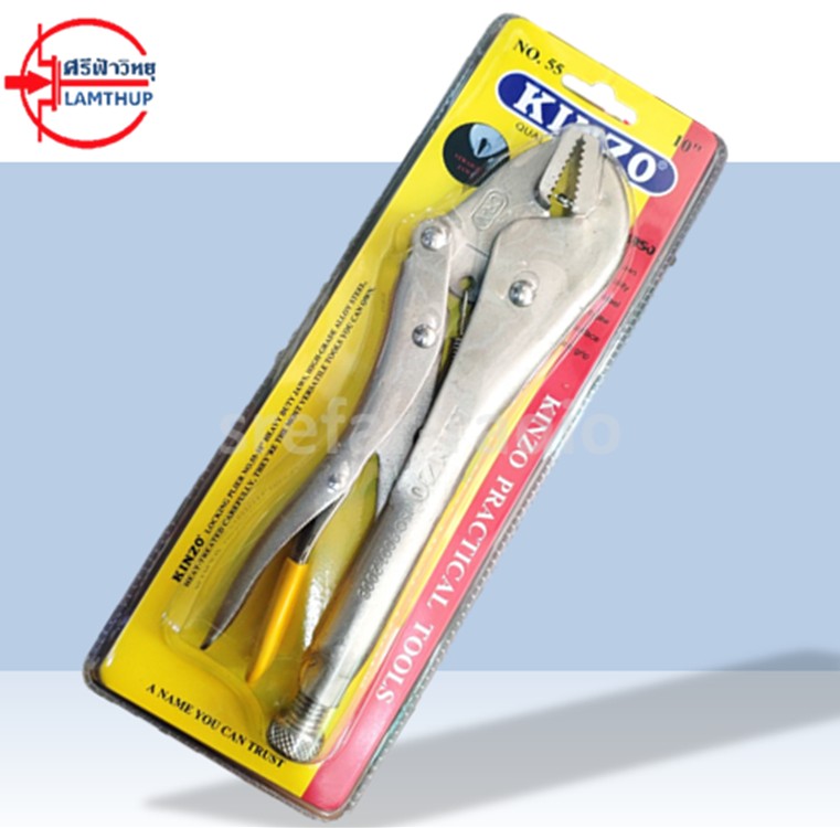 คีมล็อคปากตรง KINZO No.55 10"