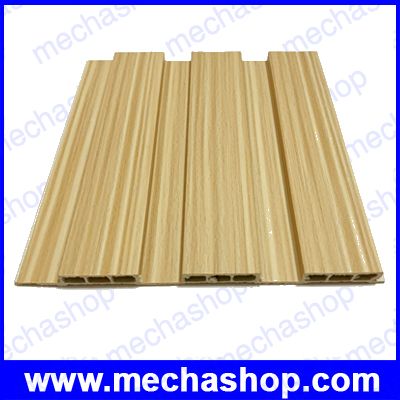 Great Wall Board ไม้เทียม ผนังไม้เทียมตกแต่งบ้าน ตกแต่งผนัง Size: 195x2900mm 12mm Raw Material: Virgin