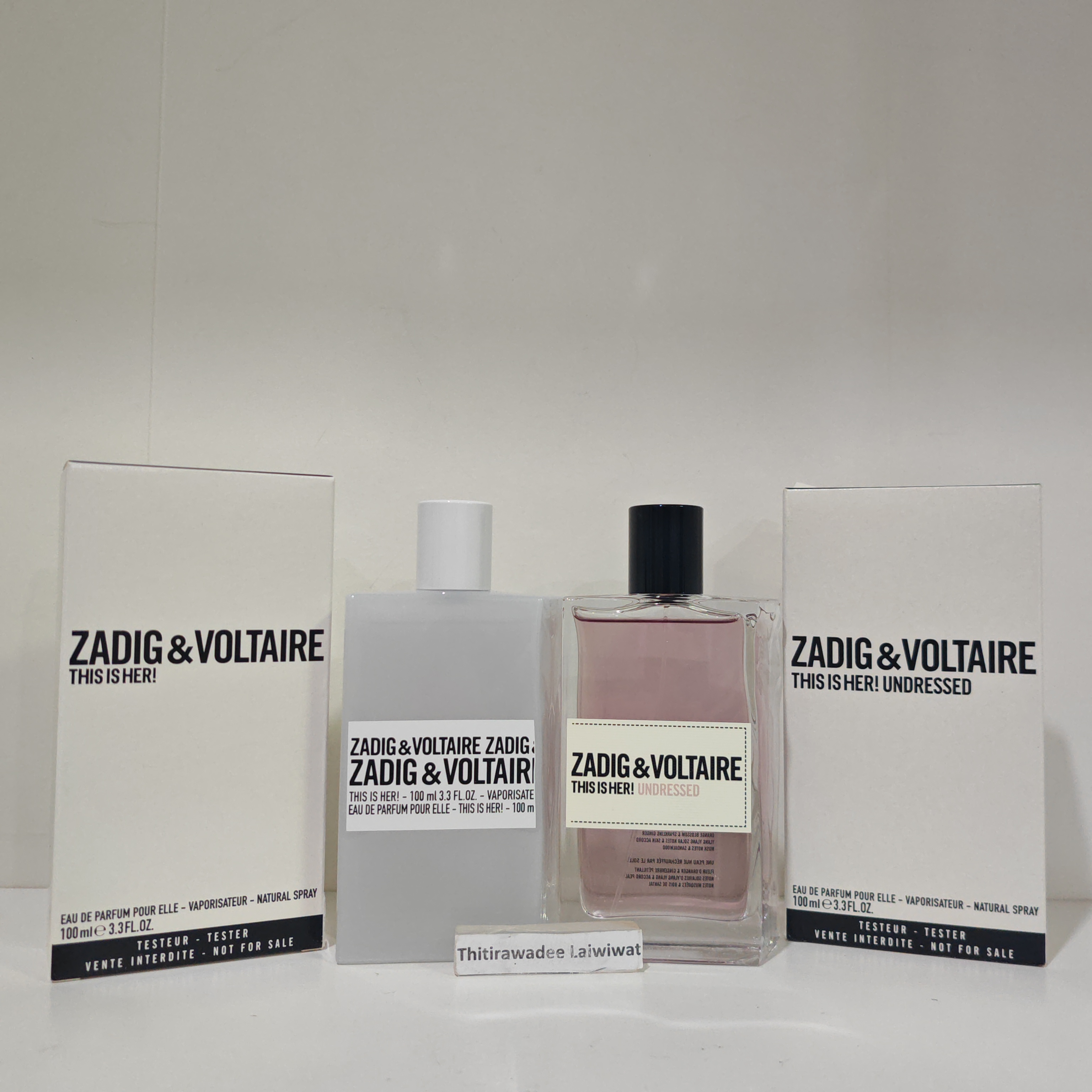 น้ำหอม Zadig & Voltaire THIS IS HER! UNDRESSED Pour Elle EDP 100ml กล่องเทสเตอร์ขาว
