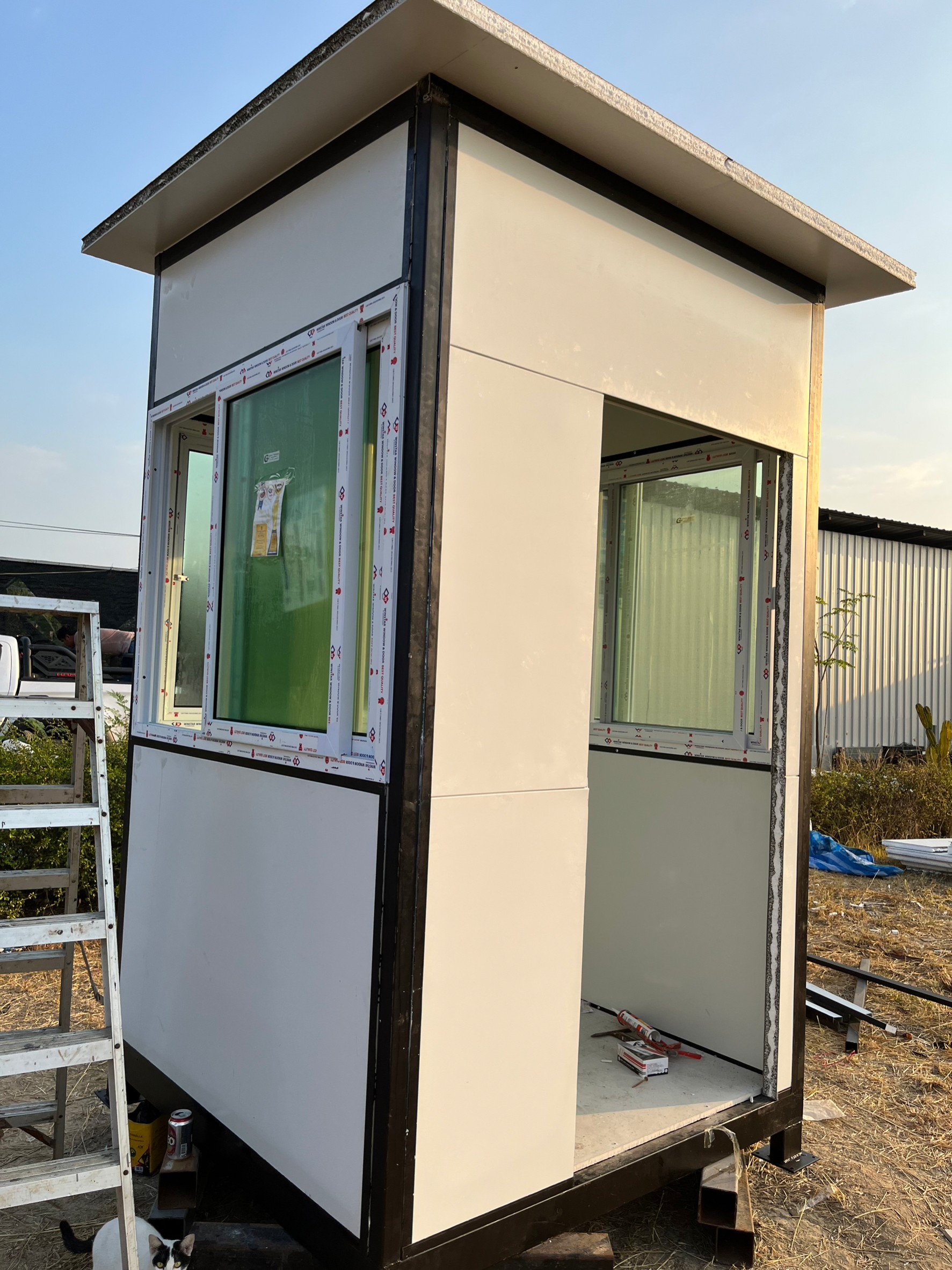 ป้อมยาม ตู้ยามสำเร็จรูป 1.50x1.50x2.50 เมตร