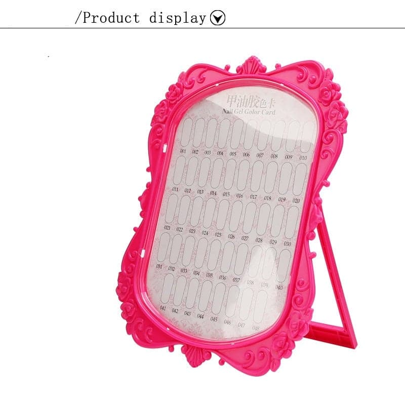 ชาร์ตโชว์เล็บปลอม ✰พลาสติก ✰มีขาตั้ง