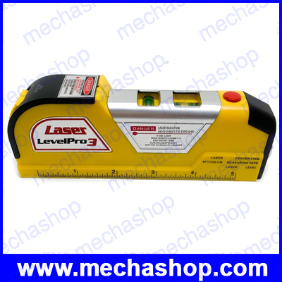 วัดระดับน้ำเลเซอร์ เลเซอร์วัดระดับน้ำ เครื่องมือวัดระดับเลเซอร์ Laser Level Pro 3 Measuring Equipment 8FT250CM