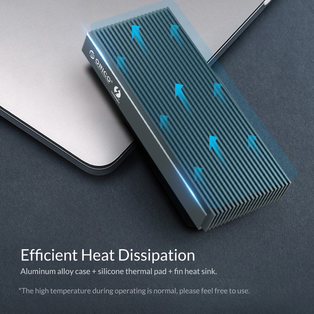 ORICO SCM2T3-G40 Thunderbolt 3 40Gbps NVME M.2 SSD Enclosure