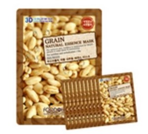 FOOD A HOLIC 3D Natural Essence Mask [Grain] x10EA (สูตรเมล็ดข้าว) 1 เซตได้ 10 ชิ้น (5,000 won)