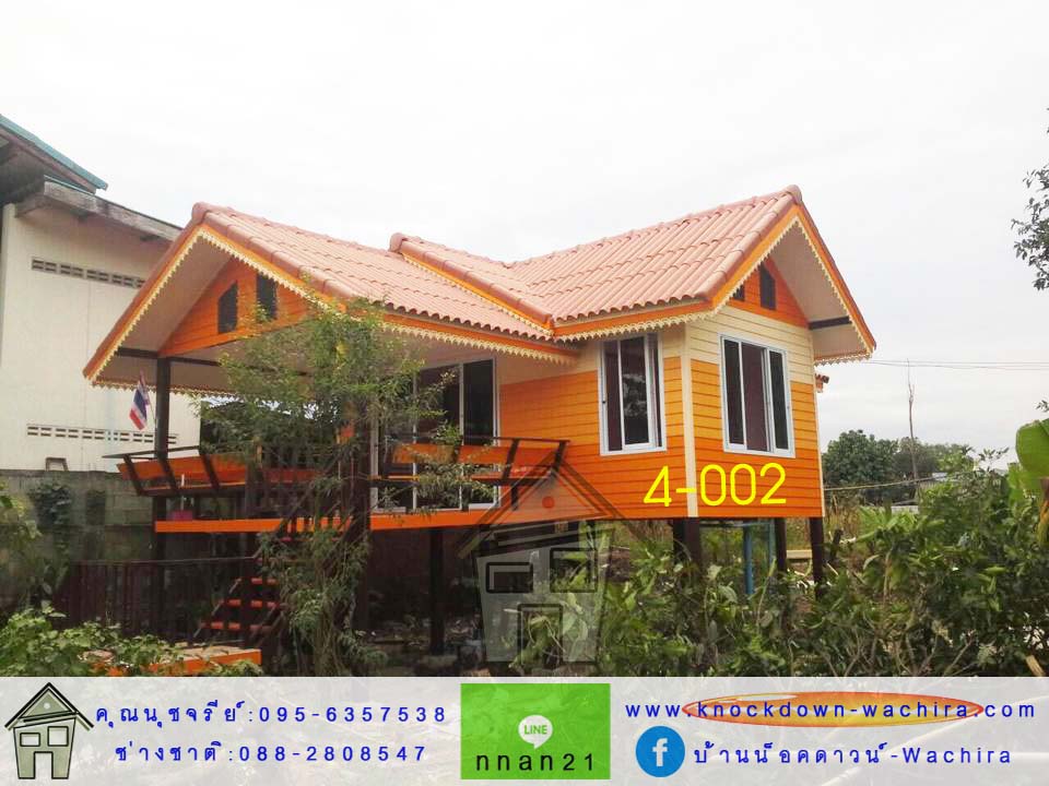 4-002 บ้านน็อคดาวน์ - ขนาด 4x6 เมตร