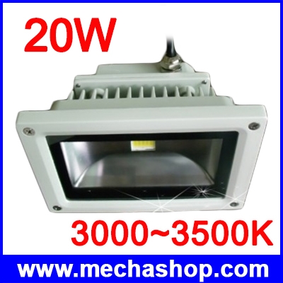 LED Flood Light 20W แสงสีขาวอมเหลือง 1600LM ไฟส่องอาคาร ส่องป้ายโฆษณา(Chip from Taiwan)