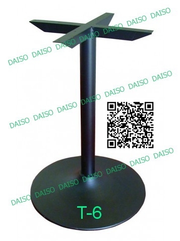 ขาโต๊ะเหล็กหล่่อทรงแชมเปญ ขาแชมเปญพ่นสีดำ