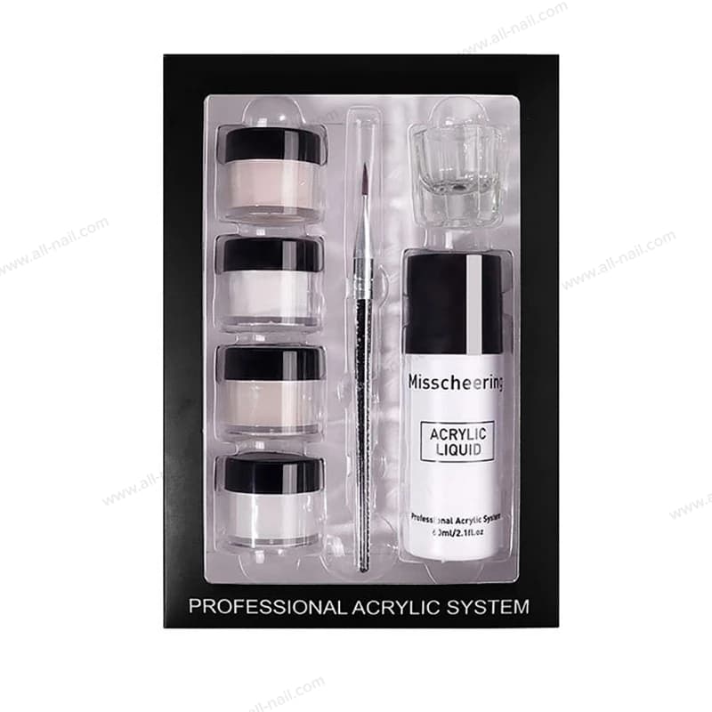 ชุดต่ออะคริลิค ชุดต่อเล็บ ครบเซ็ต (1ชุด/ผง,น้ำยา,พู่กัน,ถ้วย)