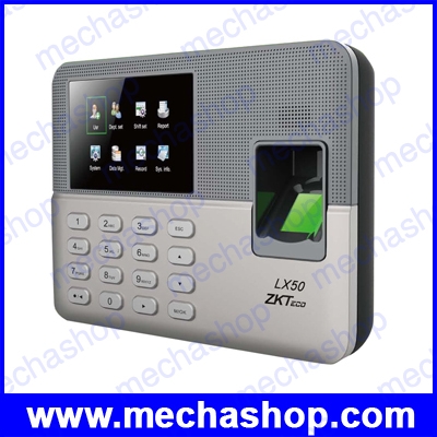 เครื่องสแกนลายนิ้วมือ สแกนนิ้วมือลงเวลา TFT 2.8inch ZK-LX50 Fingerprint Time Attendance Clock Recorder Employee (เมนูภาษาไทย)
