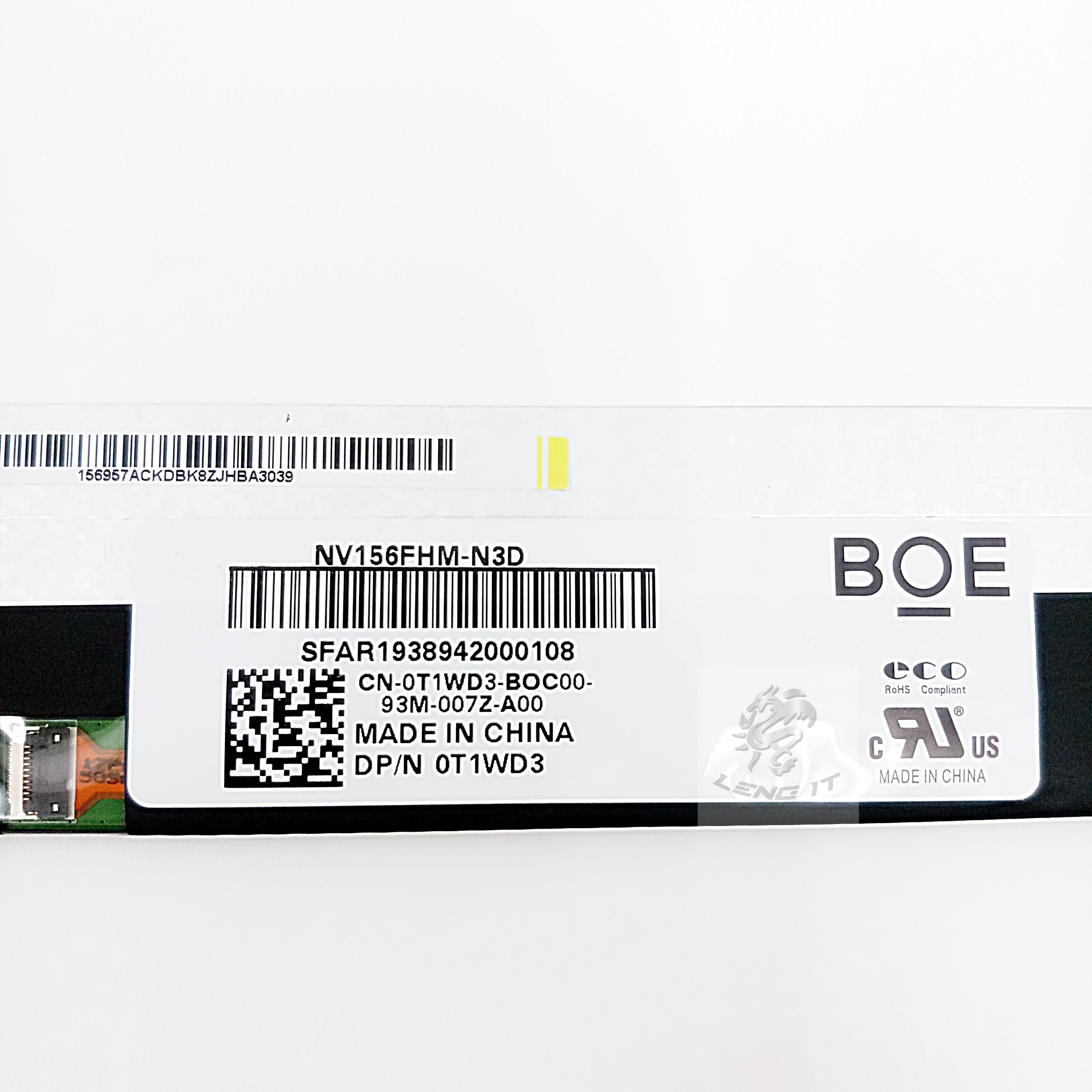 LED Panel จอโน๊ตบุ๊ค ขนาด 15.6 นิ้ว SLIM 30 PIN FULL HD IPS ไม่มีขอบ + ไม่มีหู (35 CM)