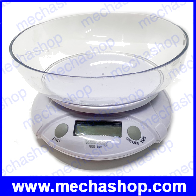 เครื่องชั่งดิจิตอล 7Kg ความละเอียด 1g Digital Mini Kitchen Scale WH-B09L รุ่น WH-B09L (ไม่รวมถ้วยแก้ว)