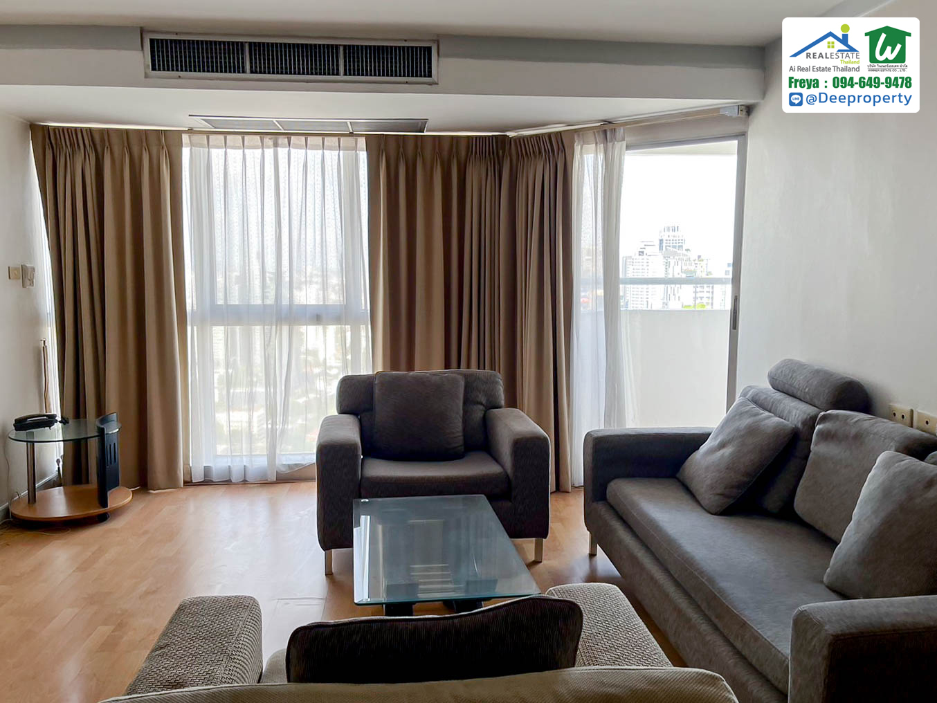 🌆 ให้เช่าคอนโดหรู ใจกลางสุขุมวิท📍Waterford Diamond Condominium ห้องใหญ่ 3 ห้องนอน สุขุมวิท 30/1 ชั้น 38