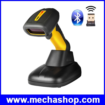 2D บาโค้ดสแกนเนอร์ เครื่องอ่าน QR Code กันน้ำได้ Waterproof handheld Bluetooth Wireless 2D Barcode Scanner fast scanning QR Barcode Reader PDF417 For Android IOS Ipad/ PC