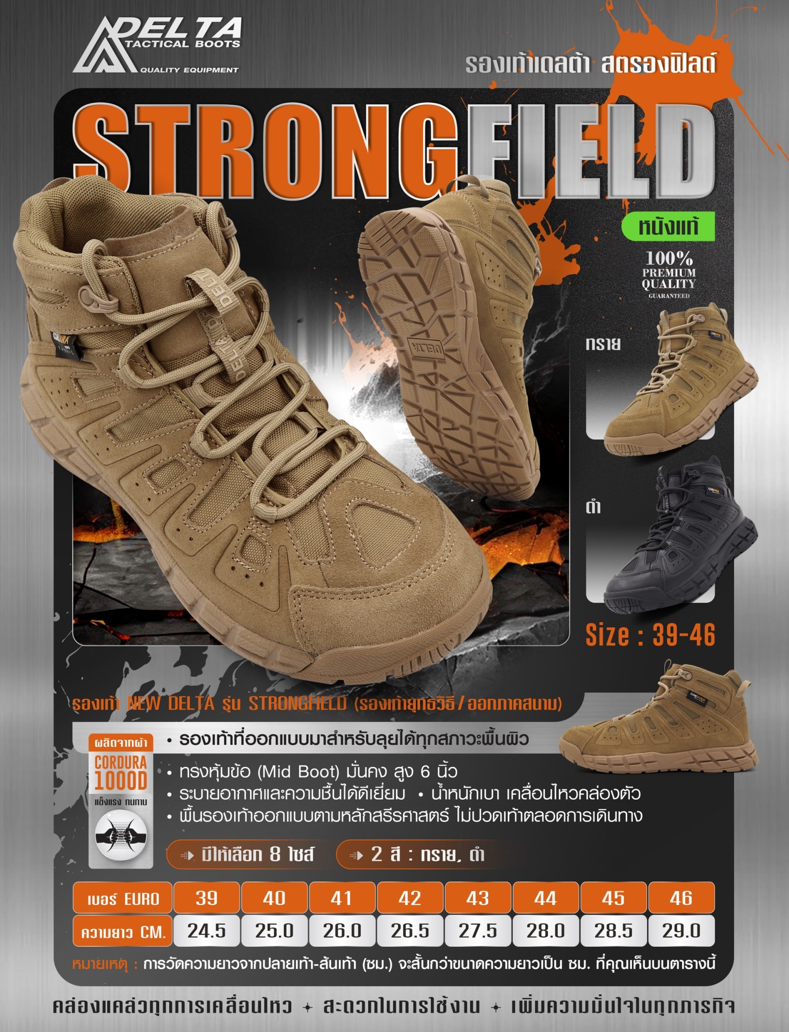 DC275 รองเท้า New Delta รุ่น Strongfield﹝Dot CQB﹞