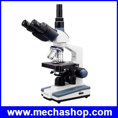กล้องจุลทรรศน์ 40X-2000X LED Lab Trinocular Compound Microscope w 3D Two-Layer Mechanical Stage from USA (สินค้า Pre-Order)