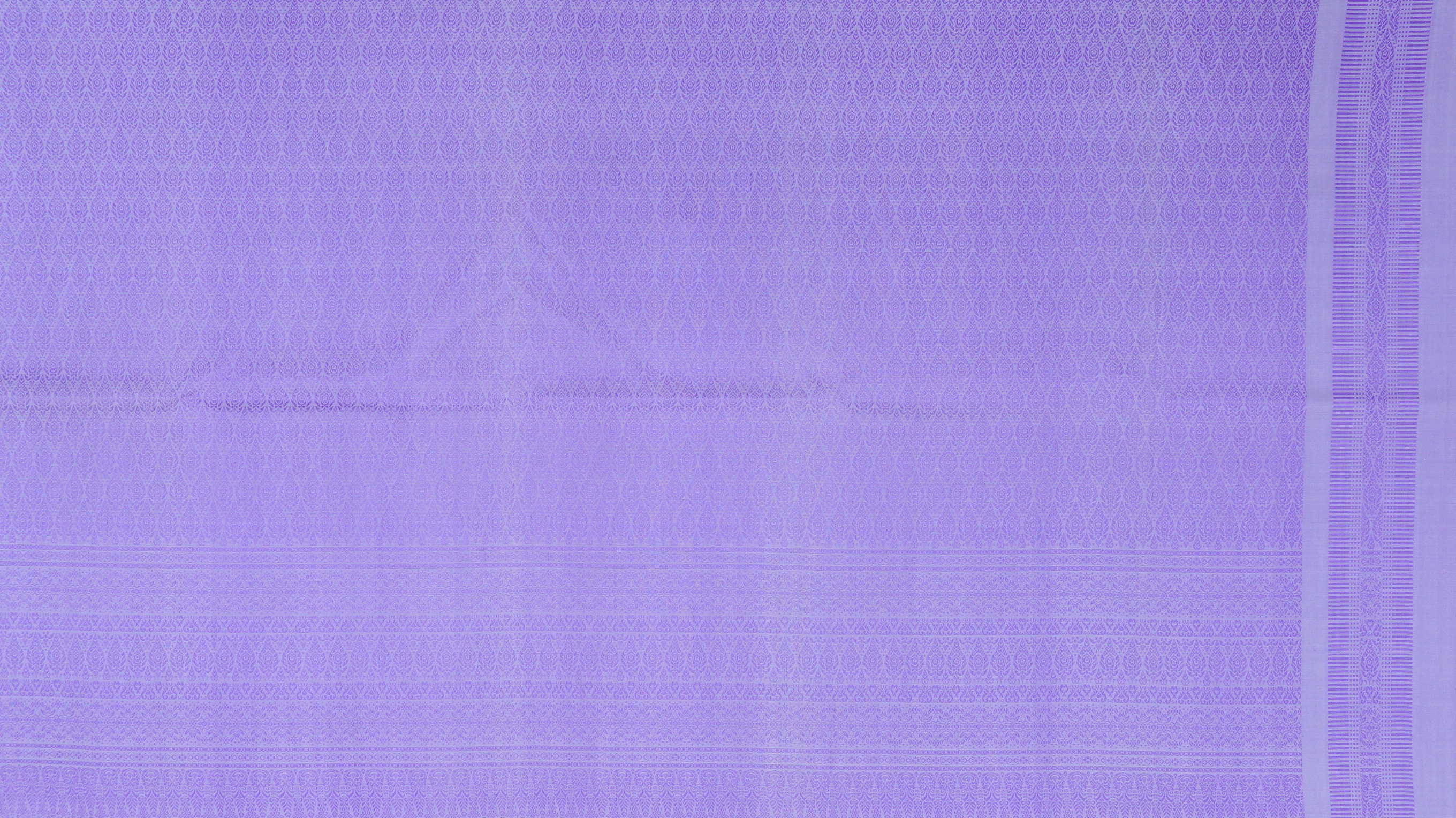 (ผ้าชุด)ไหมยกดอกสุรินทร์ ขนาด 1x4เมตร (ลาย 2เมตร+สีพื้น 2เมตร) สีม่วง รหัส N10-ME-66-0822676