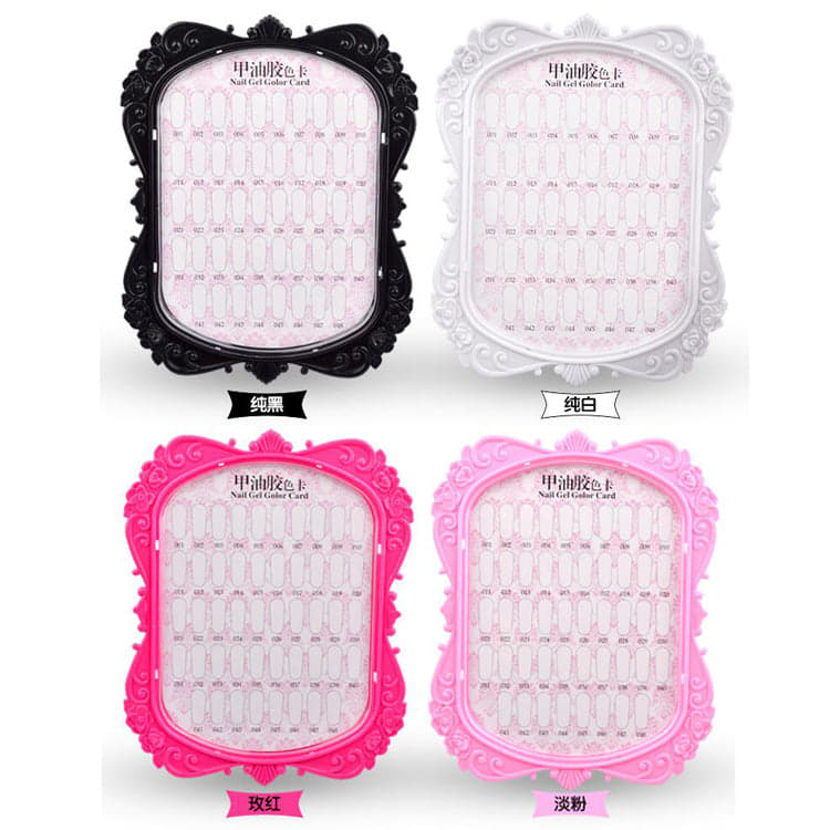 ชาร์ตโชว์เล็บปลอม ✰พลาสติก ✰มีขาตั้ง