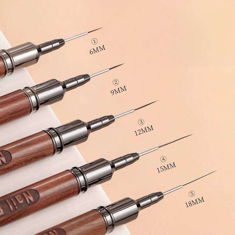 พู่กันไลเนอร์ พู่กันเพ้นท์ลายเส้น เพ้นท์ตัดขอบ ขายแยกเบอร์ ด้ามลายไม้สวยงาม