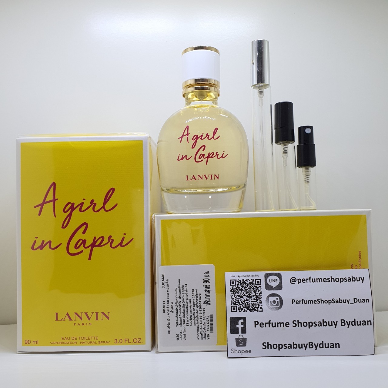 น้ำหอมแท้แบ่งขาย Lanvin A Girl in Capri edt 💕Travel Size #แบบทดลอง