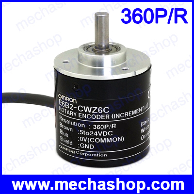 โรตารี่เอ็นโค้ดเดอร์ E6B2CWZ6C OMRON Rotary Encoder E6B2-CWZ6C 360P/R 5-24V